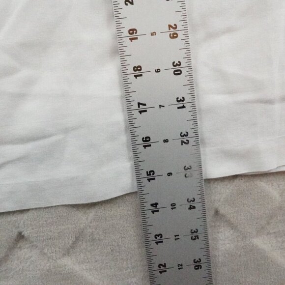 J.Crew  Sleeveless Floral Embroidered Dress Womens 4 Linen Blend - Picture 9 of 11